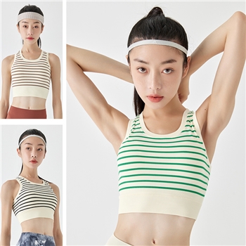 2022新款运动文胸一体杯健身跑步瑜伽服速干透气休闲百搭运动内衣
