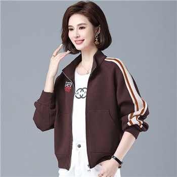 妈妈装秋装上衣女士中老年女装洋气短外套2024春秋季新款上衣时尚