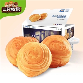 三只松鼠_手撕面包1kg 早餐蛋糕点健康吐司食品休闲零食整箱
