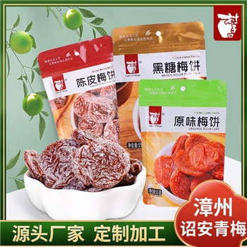 村子口零食梅子蜜饯果脯青梅诏安日式梅饼乌梅干话梅肉