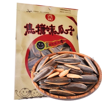 周公焦糖/山核桃原味香瓜子102g休闲零食品坚果炒货年货