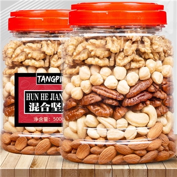 混合纯坚果仁500原味每日坚果干果健康儿童零食礼盒年货