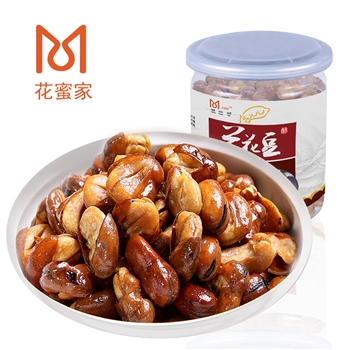 微供兰花豆蚕豆含罐220g 原味坚果炒年货零食大礼包