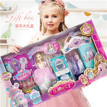 乐迪儿芭巴比洋娃娃套装超大礼盒换装过家家公主女孩玩具礼物