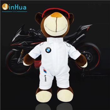 直供毛绒玩具宝马熊公仔机车摩托车拉力熊4S店礼品泰迪熊玩偶