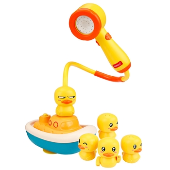 儿童小黄鸭戏水洗澡神器宝宝电动小鸭子男孩女孩婴儿喷水花洒玩具