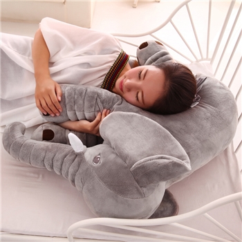 大象抱枕婴儿安抚象陪睡象公仔毛绒玩具结婚生日礼品制LOGO