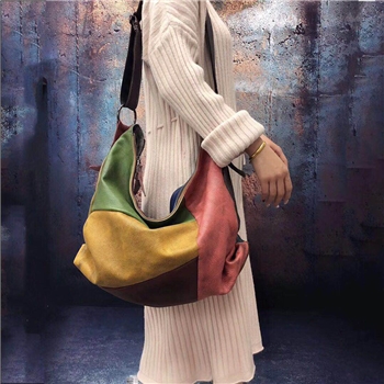 跨境女士包包牛皮单肩斜挎包大号广州时尚真皮女士包