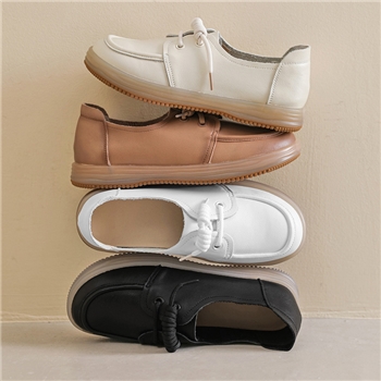 头层牛皮软底软面浅口单鞋女2023果冻底小白鞋孕妇透气镂空休闲鞋