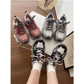 锦觅 厚底老爹鞋女2023年春秋新款时尚百搭小个子舒适系带运动鞋