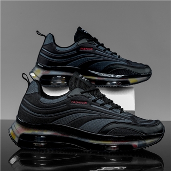 跨境夏季新款男鞋韩版低帮男士时尚休闲鞋爆米花网面运动跑步鞋子