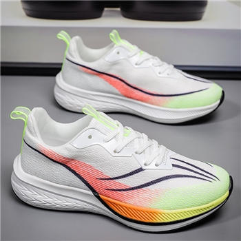 春季新款冷粘爆米花运动男鞋潮情侣休闲跑步户外飞织潮鞋田径潮鞋