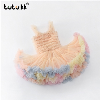 兔兔裙女童tutu宝宝连衣裙超仙蛋糕蓬蓬纱生日派对儿童公主礼服夏