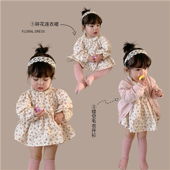 女童连衣裙2024春装新款儿童韩版公主裙宝宝春款裙子婴儿衣服童装