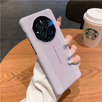 适用mate60Pro荔枝纹手机壳秒变保时捷magic5全包镜头荣耀100护套