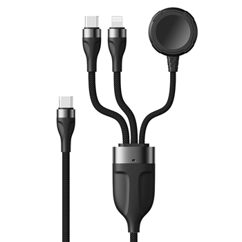 磁吸手表充电器 随身多功能三线合一多种接口数码无线充电器