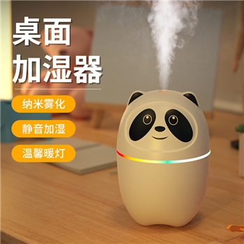 新款熊猫usb萌宠加湿器家用办公桌面喷雾补水仪车载静音雾化器